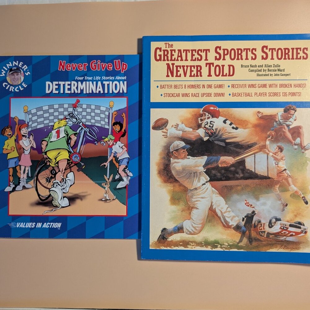 2 Books With True Life Stories About Determination & In Sports*